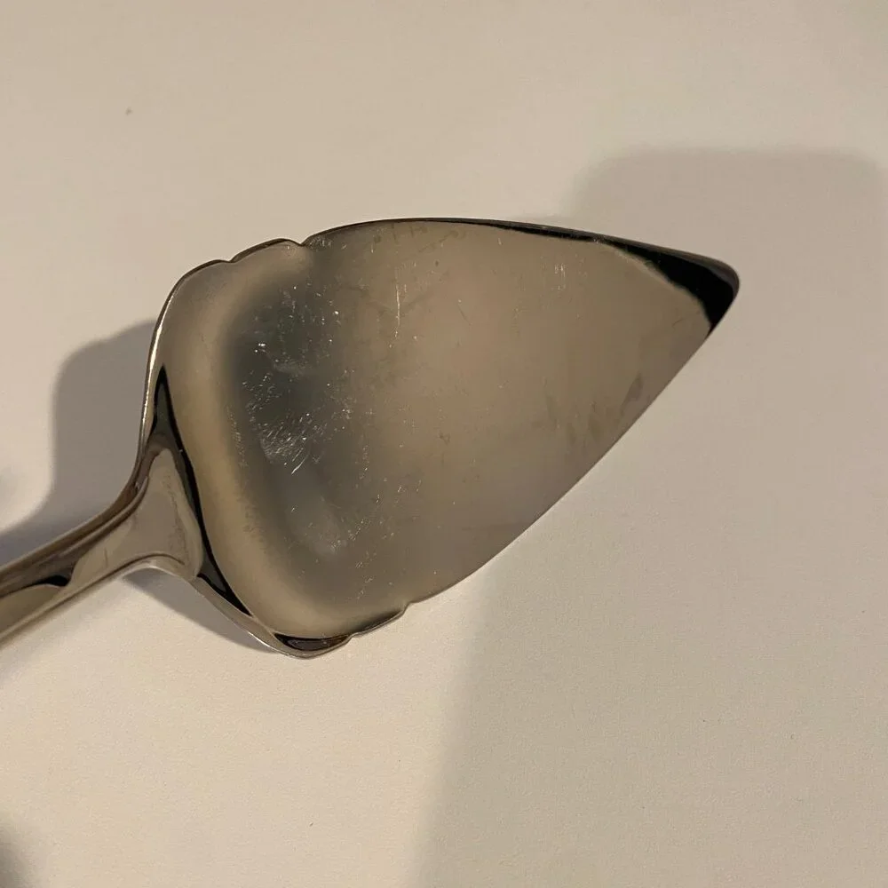 Lenox Ornate Porcelain & Stainless Steel Wedding Cake Server / Pie Server